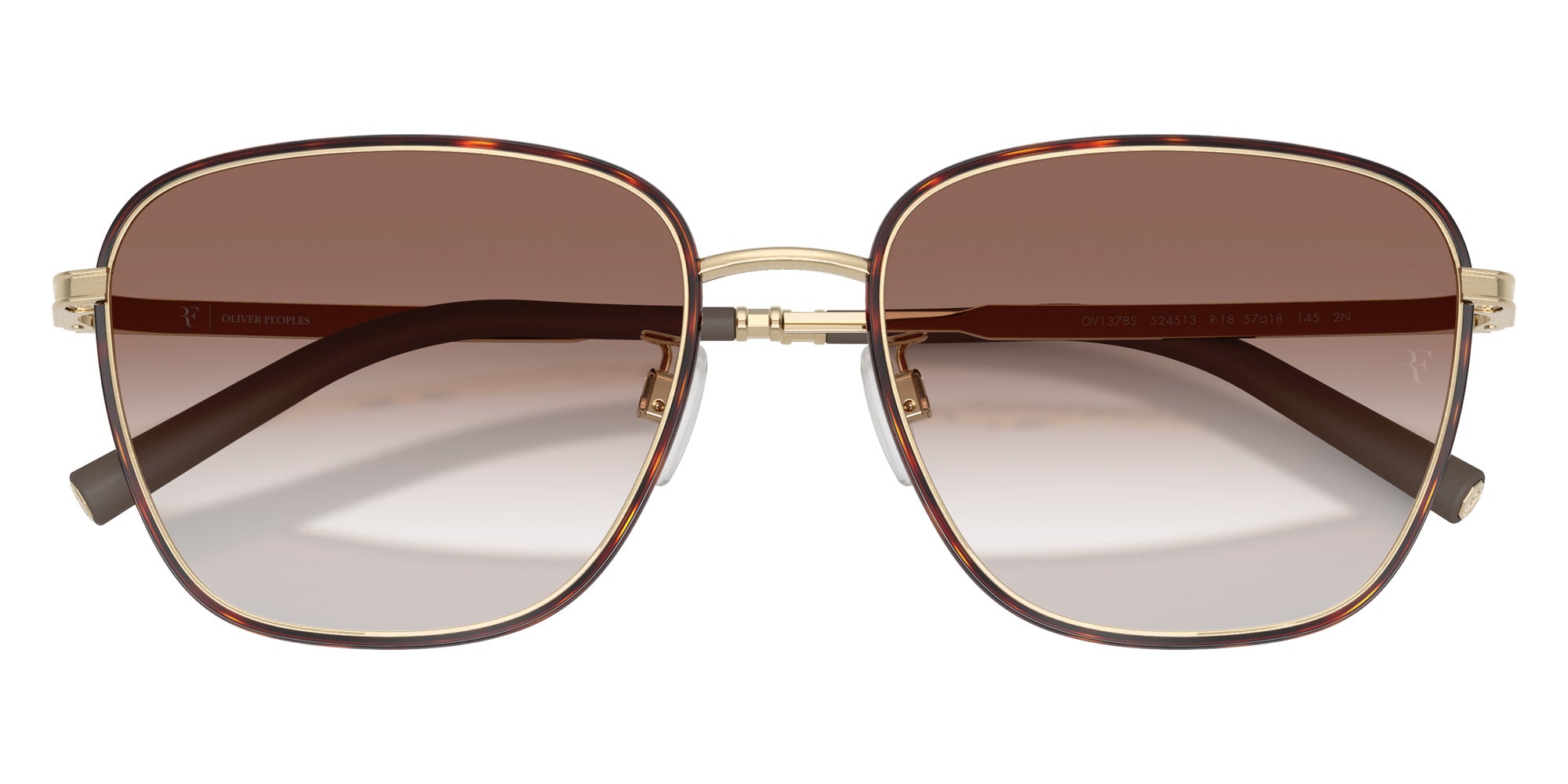 Oliver Peoples OV1378S R-18 524513 57 - Brushed Gold/Dark Mahogany #id:ov1378s524513_s:104125