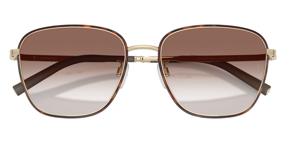 Oliver Peoples OV1378S R-18 524513 57 - Brushed Gold/Dark Mahogany #id:ov1378s524513_s:104125