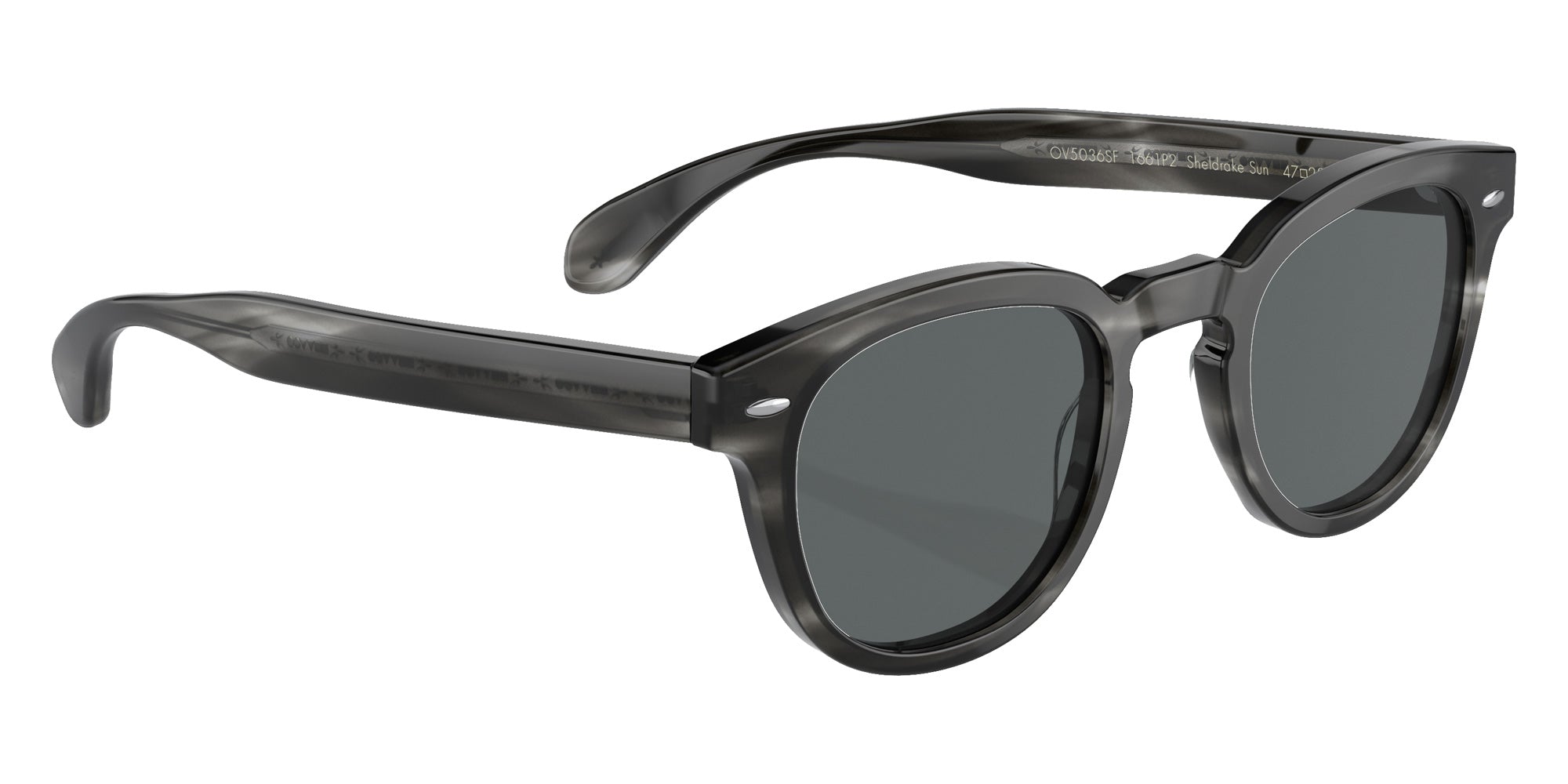 Oliver Peoples OV5036SF Sheldrake Sun Low Bridge Fit 1661P2 47 - Charcoal Tortoise / Gray Polarized #id:ov5036sf1661p2_s:100125