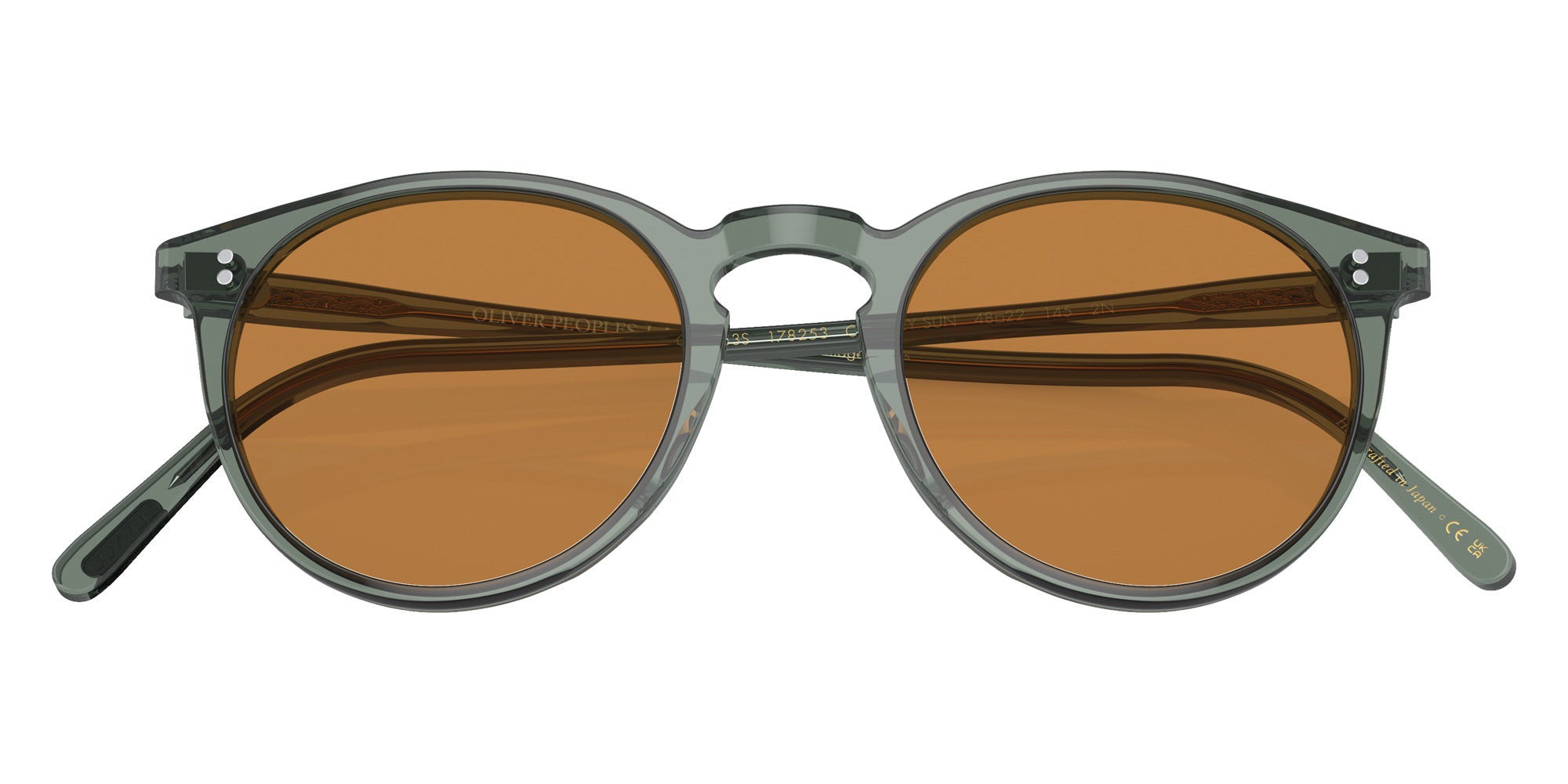 Oliver Peoples OV5183S O'Malley Sun 178253 48 - Dusty Aqua / Cognac #id:ov5183s178253_s:106125