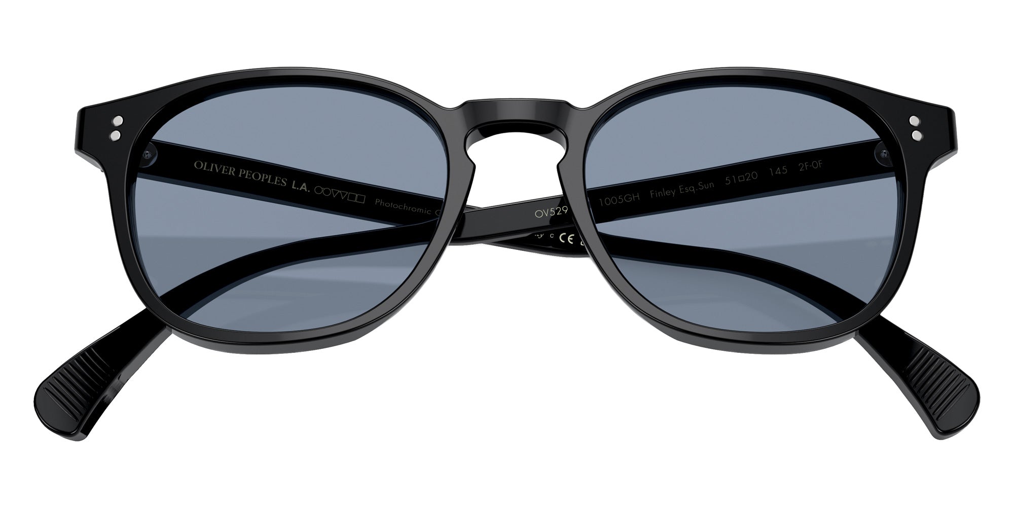 Oliver Peoples OV5298SU Finley Esq. Sun 1005GH 51 - Black / Sky Blue Photochromic #id:ov5298su1005gh_s:100100