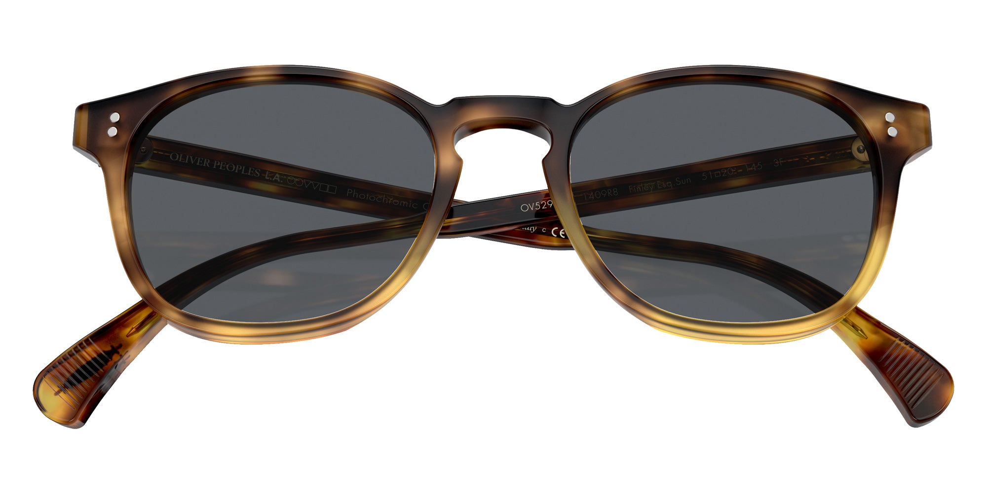 Oliver Peoples OV5298SU Finley Esq. Sun 1409R8 51 - Vintage Brown Tortoise Gradient / Indigo Photocromic #id:ov5298su1409r8_s:100135