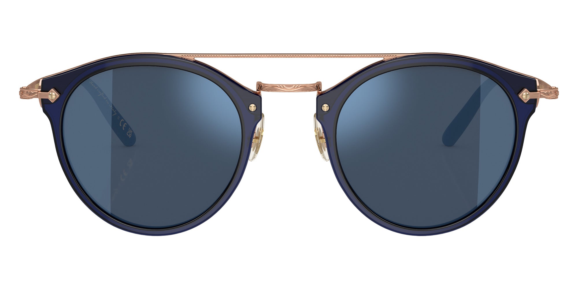 Oliver Peoples OV5349S Remick 156696 50 - Denim-Brushed Rose Gold / Dark Blue Mirrored Blue #id:ov5349s156696_s:100100