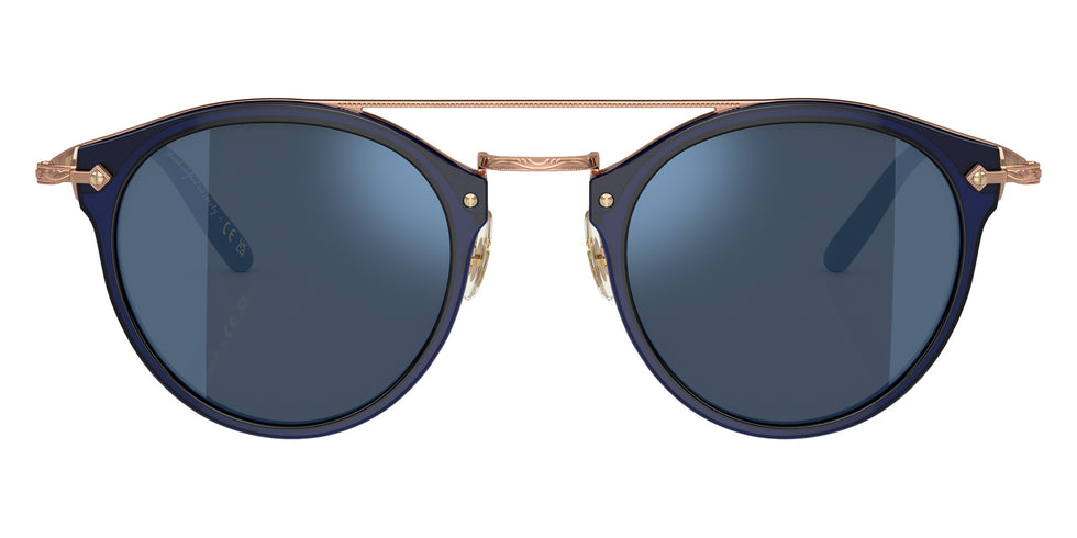 Oliver Peoples OV5349S Remick 156696 50 - Denim-Brushed Rose Gold / Dark Blue Mirrored Blue #id:ov5349s156696_s:100100