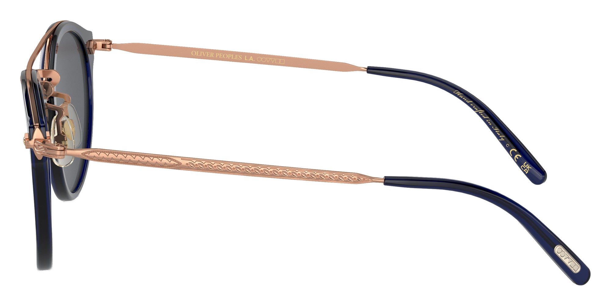 Oliver Peoples OV5349S Remick 156696 50 - Denim-Brushed Rose Gold / Dark Blue Mirrored Blue #id:ov5349s156696_s:100110