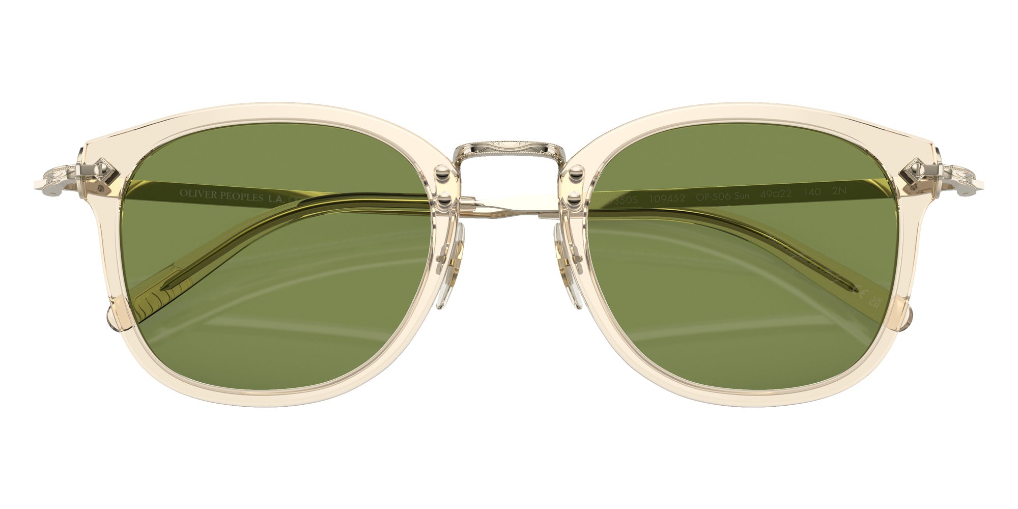 Oliver Peoples OV5350S OP-506 Sun 109452 49 - Buff-Gold / Green #id:ov5350s109452_s:100120