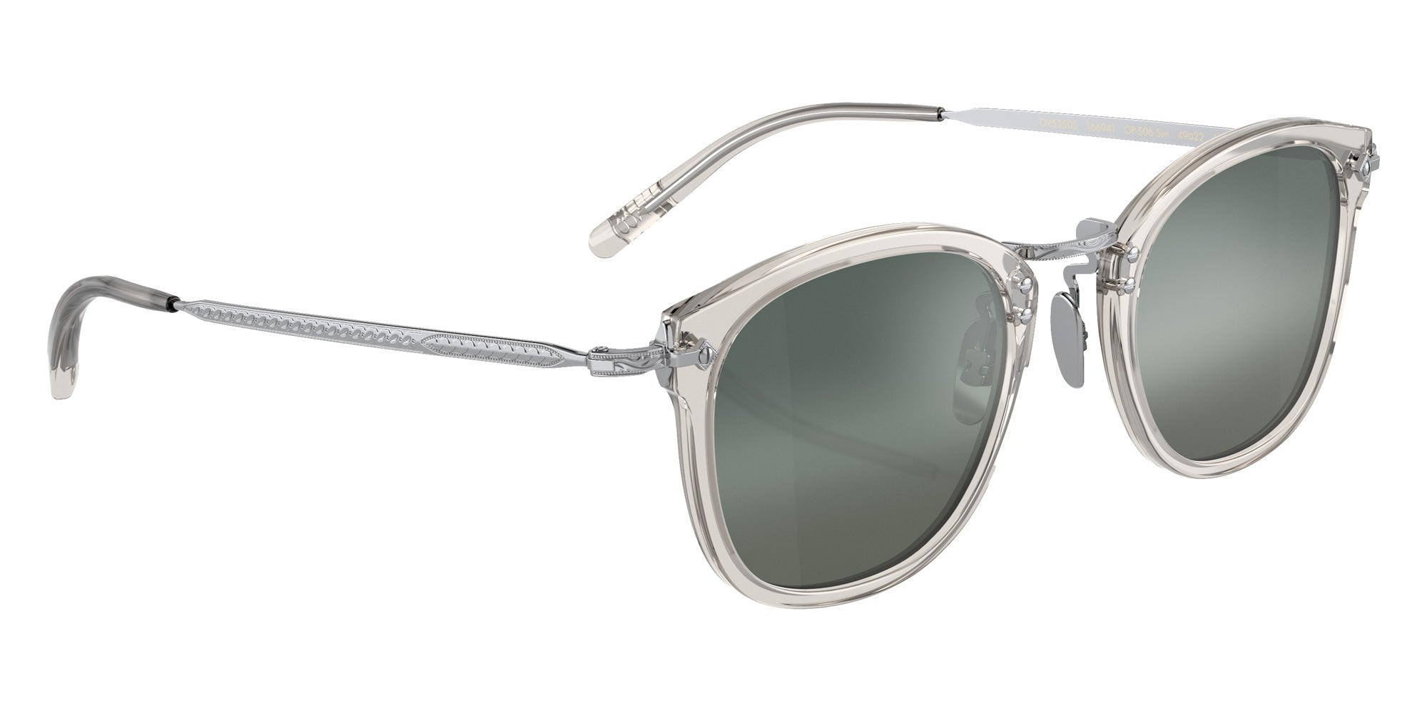 Oliver Peoples OV5350S OP-506 Sun 166941 49 - Black Diamond/Brushed Silver / Steal Gradient #id:ov5350s166941_s:104120