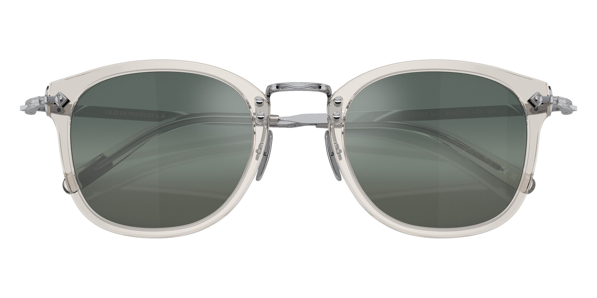 Oliver Peoples OV5350S OP-506 Sun 166941 49 - Black Diamond/Brushed Silver / Steal Gradient #id:ov5350s166941_s:104125