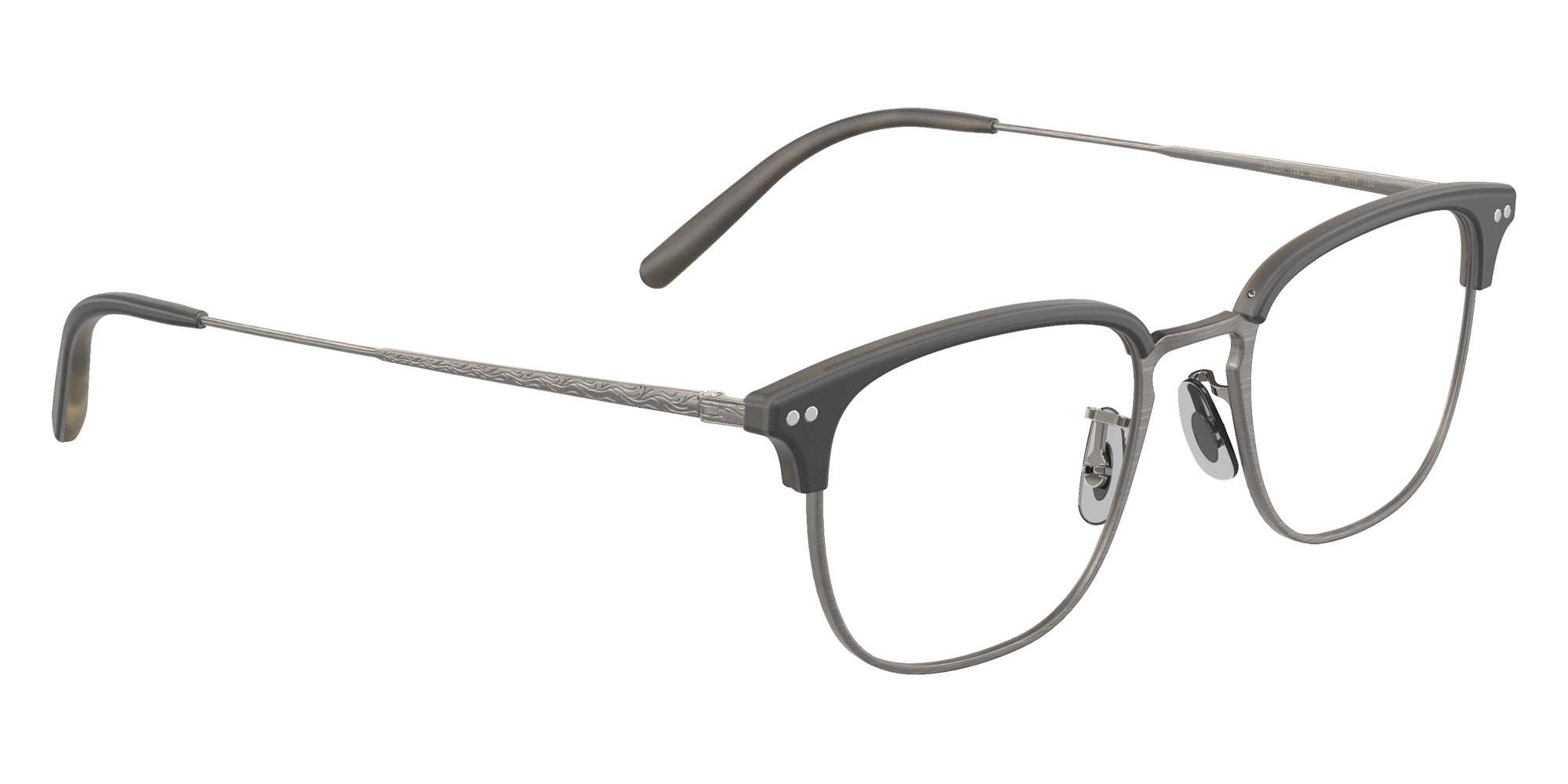 Oliver Peoples OV5359 Willman 1282 49 - Semi-Matte Black-Olive Tortoise-Antique Pewter #id:ov53591282_s:104120