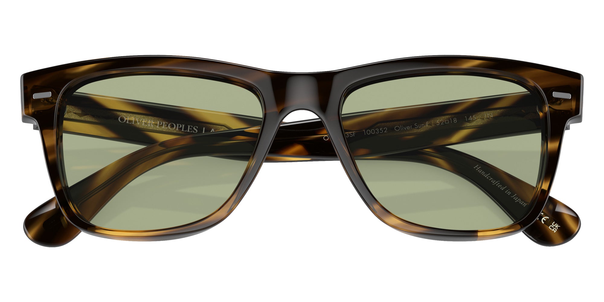 Oliver Peoples OV5393SF Oliver Sun-F 100352 52 - Cocobolo / Green Wash #id:ov5393sf100352_s:100125