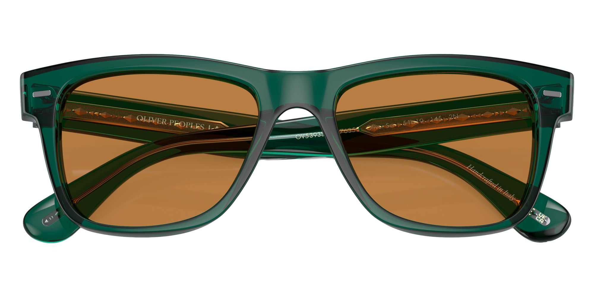 Oliver Peoples OV5393SU Oliver Sun Limited Edition 176353 54 - Translucent Dark Teal / Cognac #id:ov5393su176353_s:100125