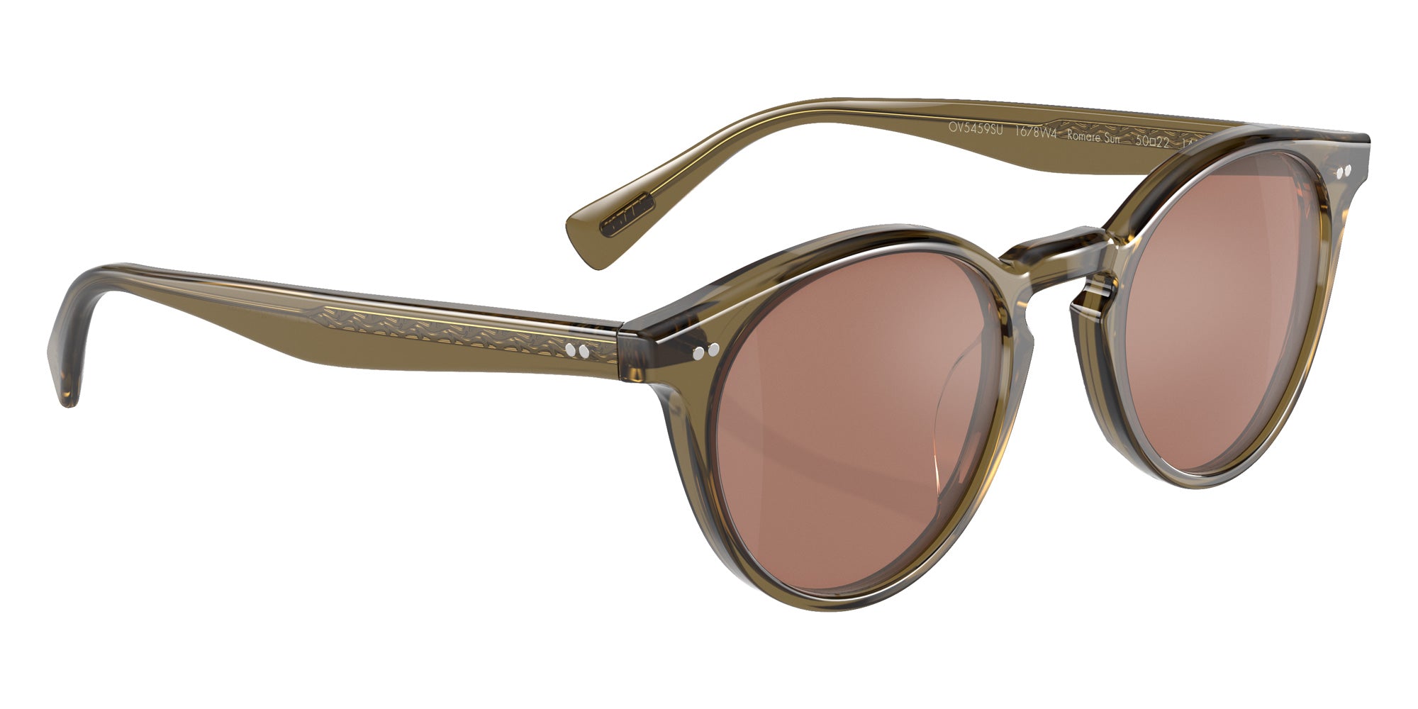Oliver Peoples OV5459SU Romare Sun 1678W4 48 - Dusty Olive / Persimmon Mirrored #id:ov5459su1678w4_s:102120