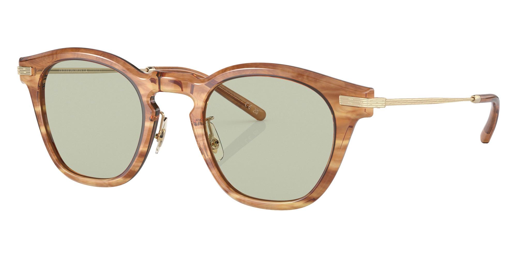 Oliver Peoples OV5496 Len 1744 49 - Hinoki Tortoise/Brushed Gold / Green Wash #id:ov54961744_s:100105