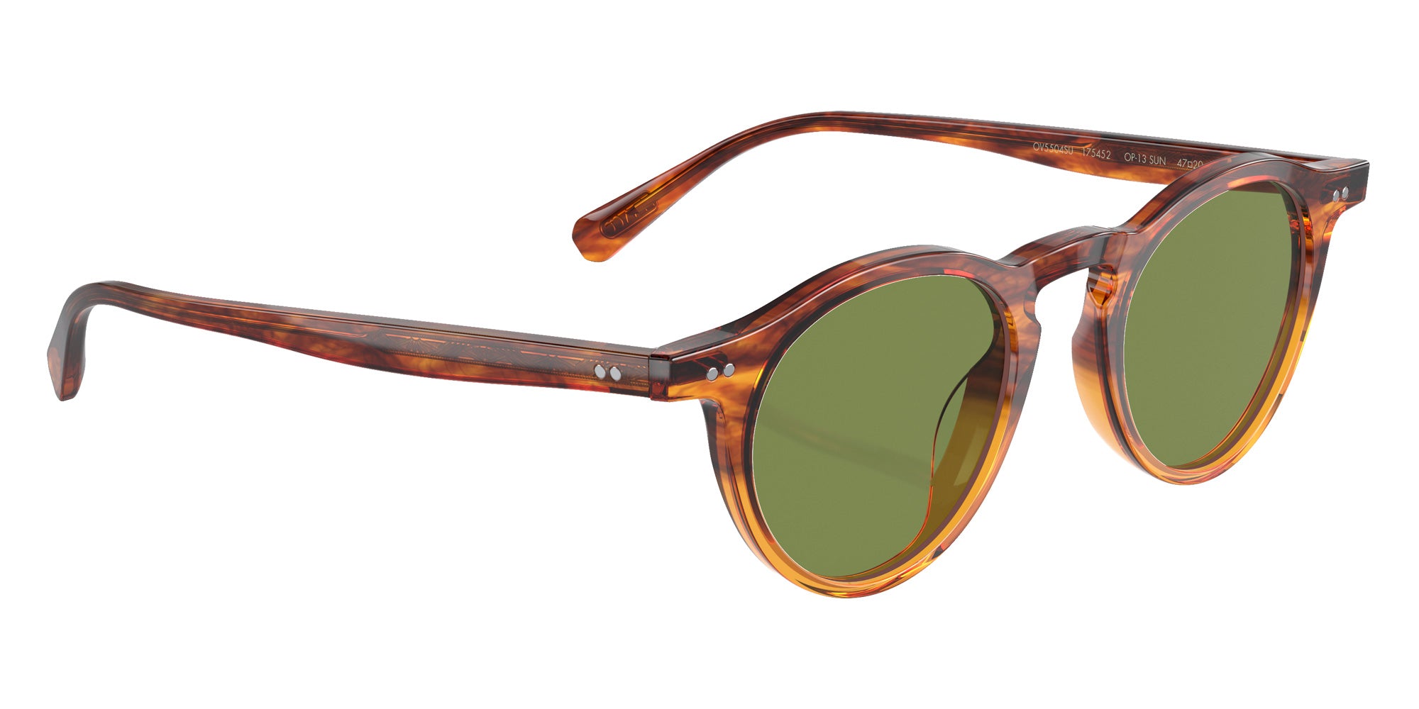 Oliver Peoples OV5504SU OP-13 175452 47 - Dark Amber Gradient / Green C #id:ov5504su175452_s:100120