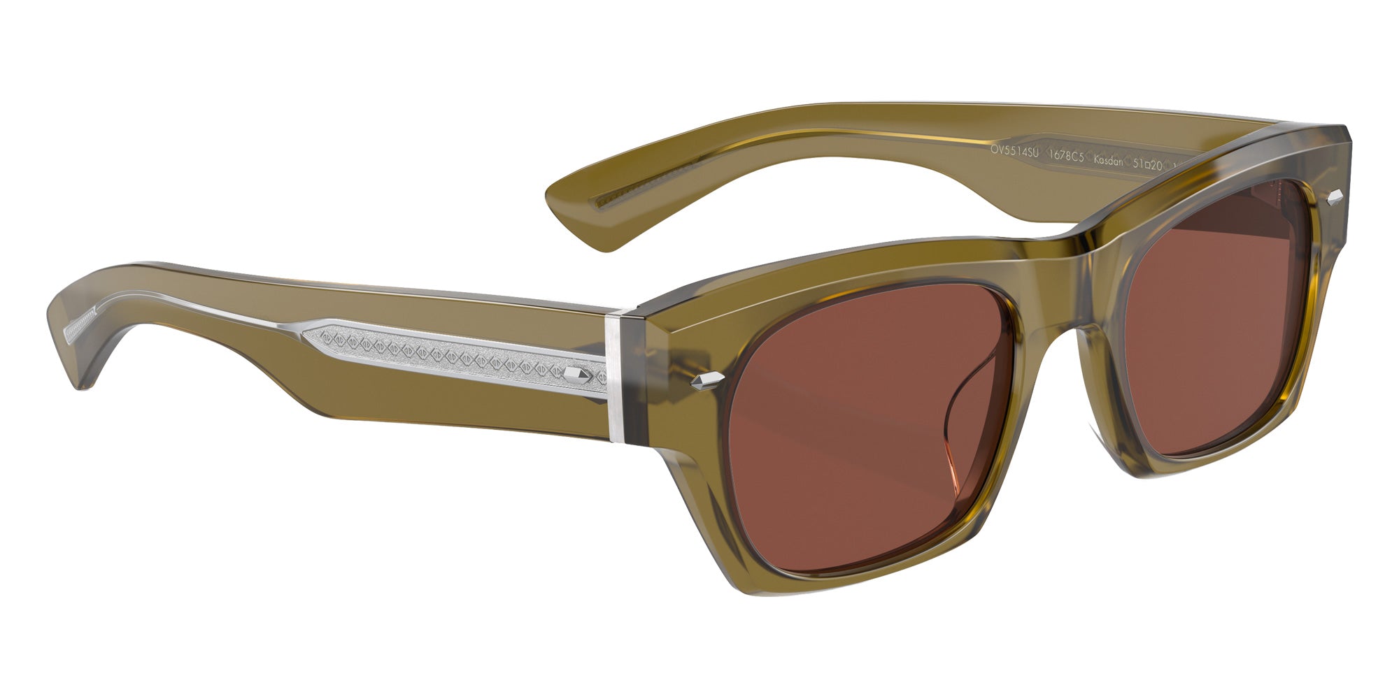 Oliver Peoples OV5514SU Kasdan 1678C5 51 - Dusty Olive / Burgundy #id:ov5514su1678c5_s:100120