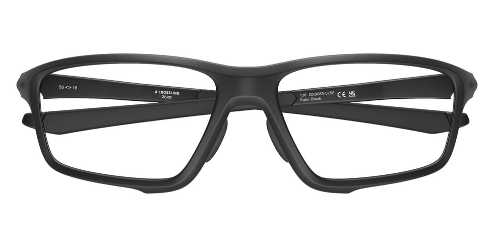 OAKLEY OX8080 Crosslink�� Zero (Low Bridge Fit) Reflective 808007 58 - Satin Black #id:ox8080808007_s:100120