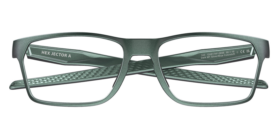OAKLEY OX8174F Hex Jector (Low Bridge Fit) 817406 54 - Dark Matte Silver Blue Colorshift #id:ox8174f817406_s:100120