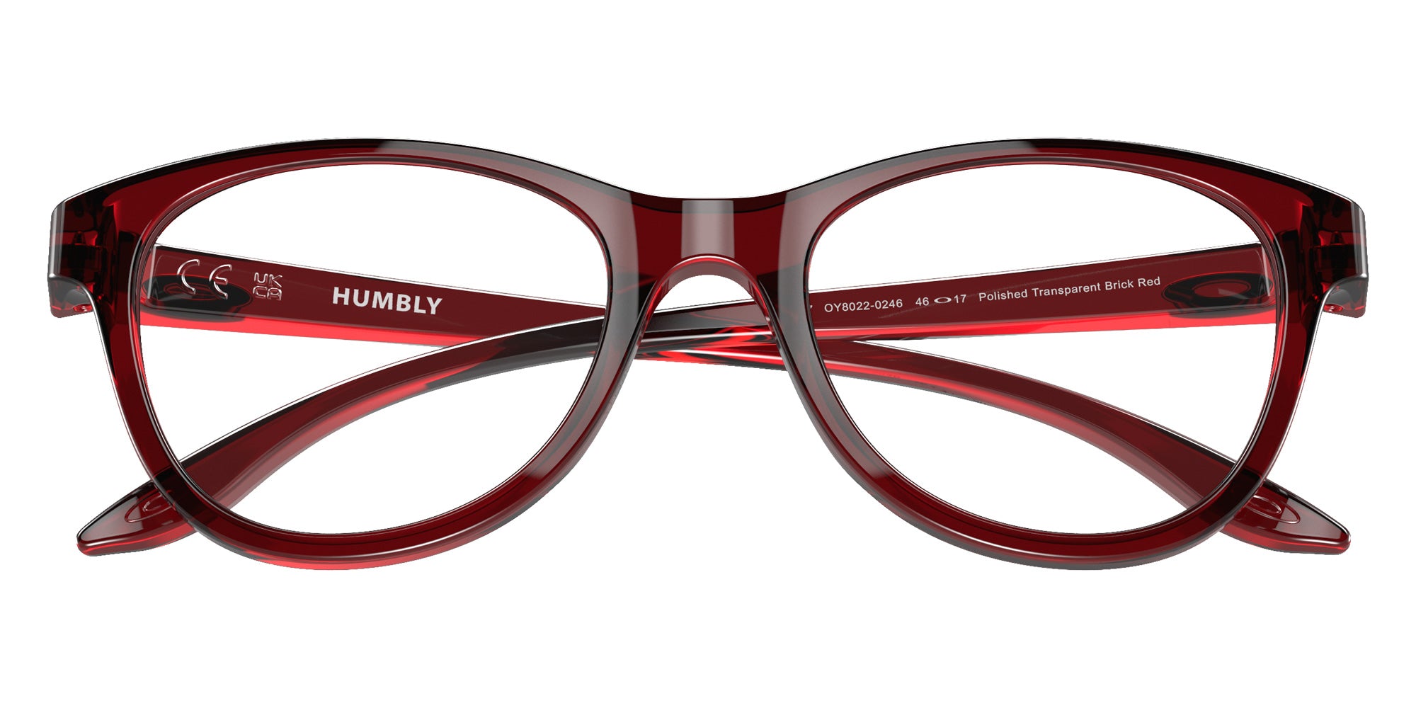 OAKLEY OY8022 Humbly (Youth Fit) 802202 44 - Polished Transparent Brick Red #id:oy8022802202_s:102120