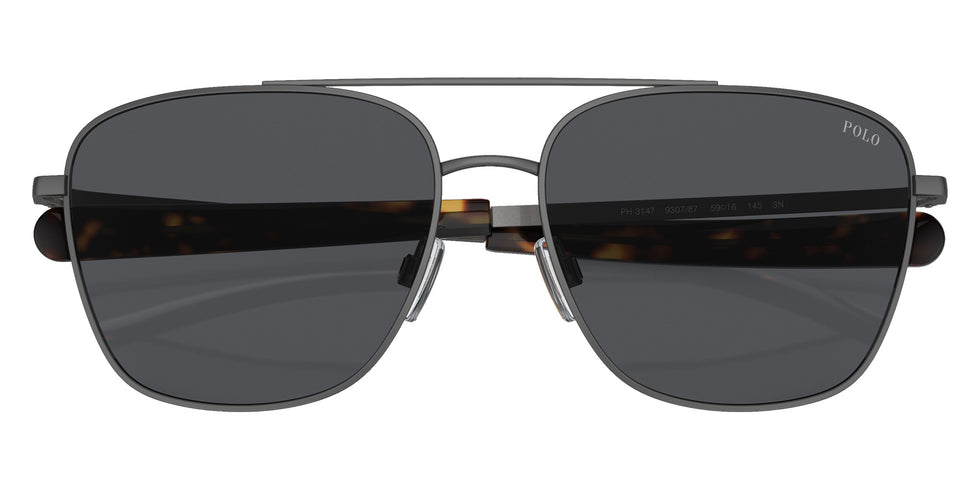 POLO RALPH LAUREN PH3147 930787 59 - Semishiny Dark Gunmetal / Gray #id:ph3147930787_s:100120