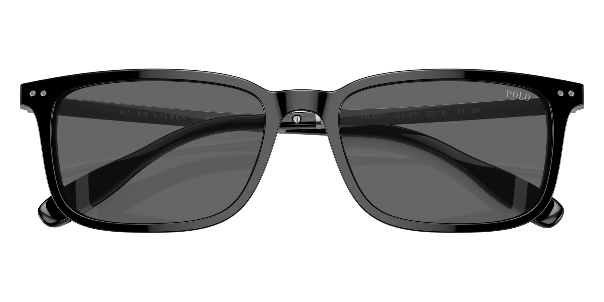 POLO RALPH LAUREN PH4212 500187 55 - Shiny Black / Dark Gray #id:ph4212500187_s:100120