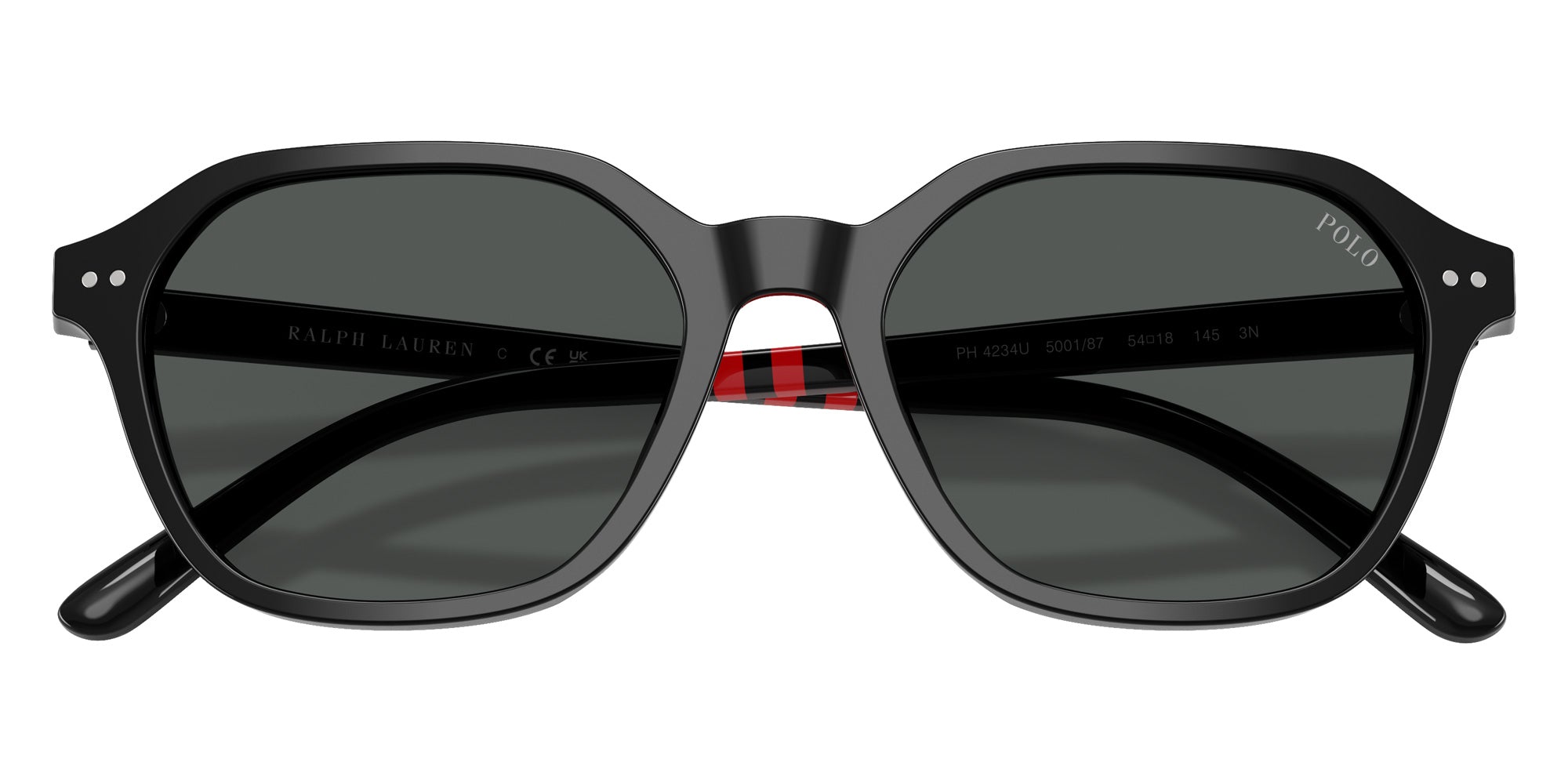 POLO RALPH LAUREN PH4234U 500187 54 - Shiny Black / Dark Gray #id:ph4234u500187_s:100120