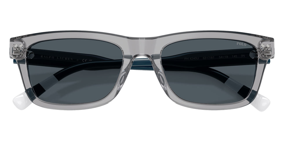 POLO RALPH LAUREN PH4240U 631787 54 - Shiny Transparent Gray #id:ph4240u631787_s:110120