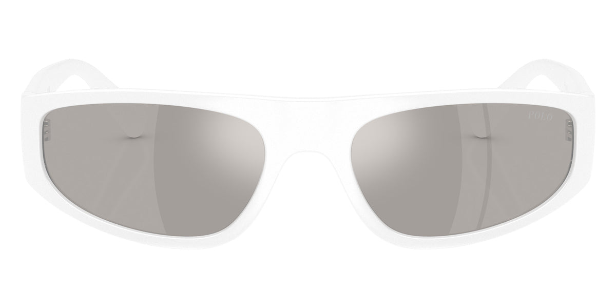 POLO RALPH LAUREN PH4250U 58596G 57 - Shiny White / Light Gray Mirrored Silver #id:ph4250u58596g_s:106100
