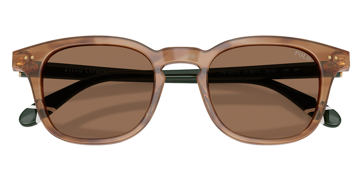 POLO RALPH LAUREN PH4251U 613873 50 - Shiny Striped Havana / Dark Brown #id:ph4251u613873_s:106120