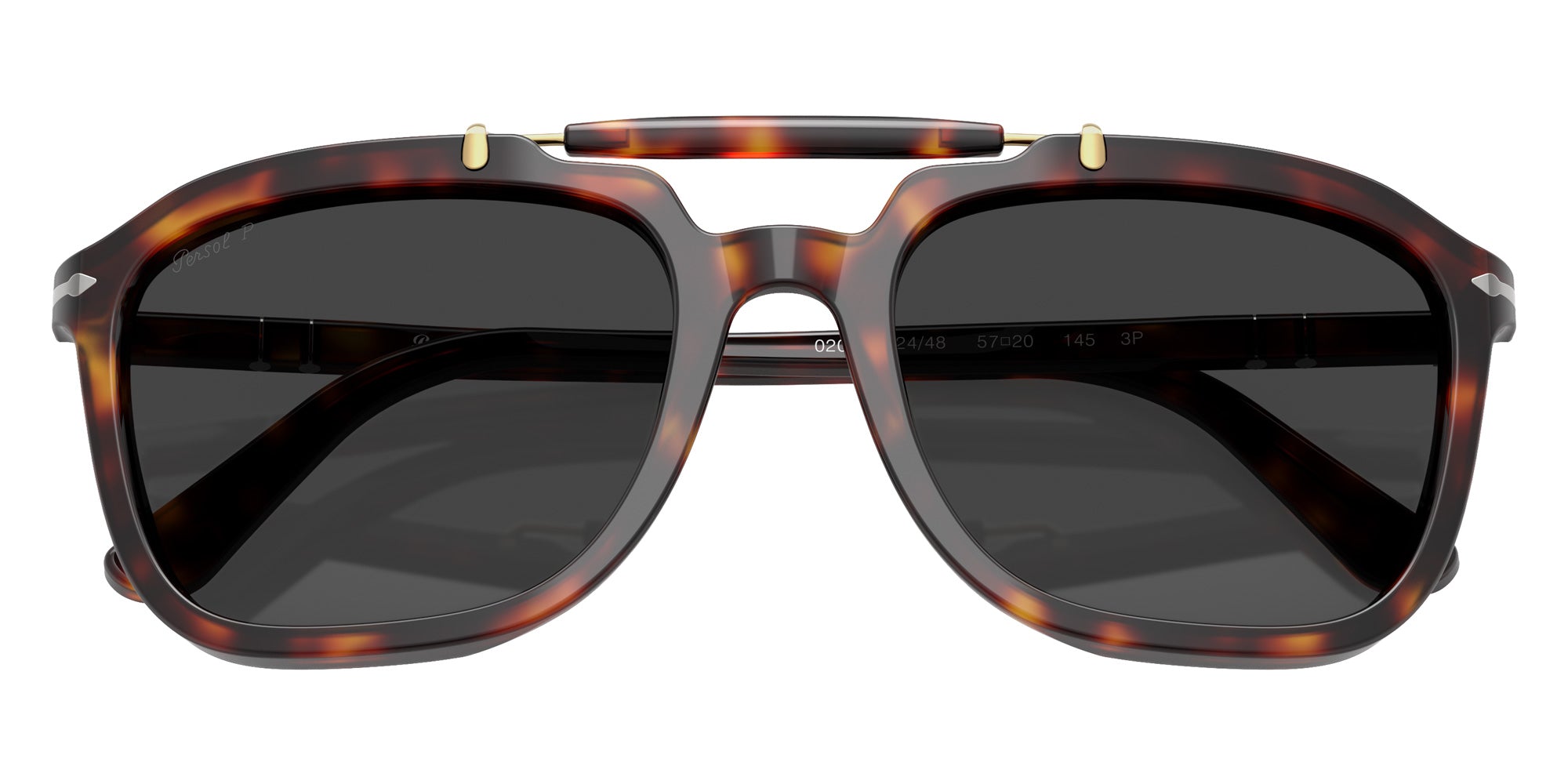 Persol PO0203S - Senna Series 24/48 57 - Havana / Polarized Black #id:po0203s2448_s:100125