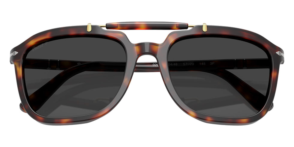 Persol PO0203S - Senna Series 24/48 57 - Havana / Polarized Black #id:po0203s2448_s:100125