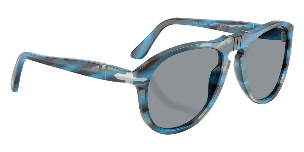 Persol PO0649 649 - Original 1234R5 54 - Striped Blue And Gray / Gray #id:po06491234r5_s:106120
