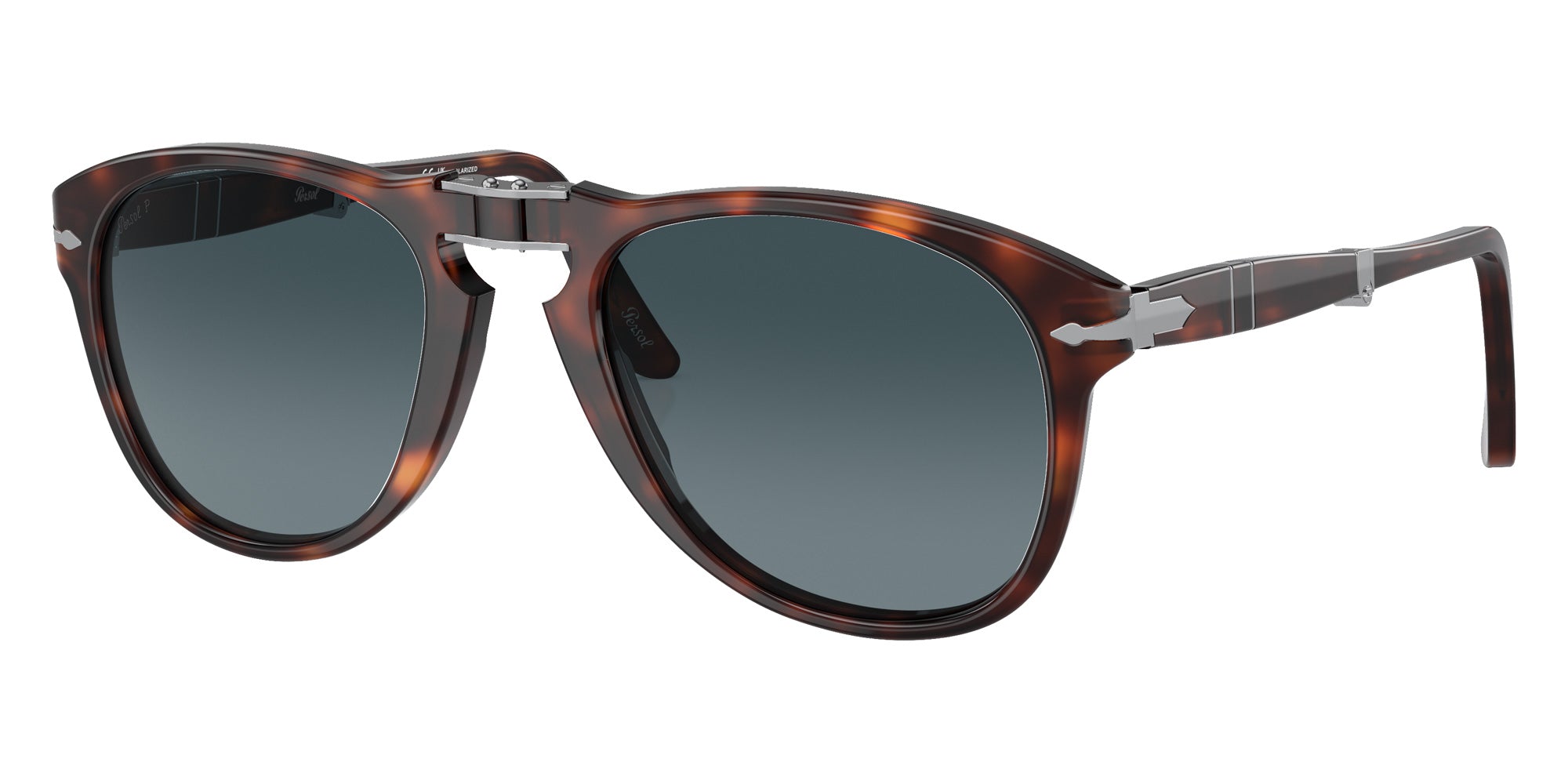 Persol PO0714 714 - Original 24/S3 54 - Havana / Polarized Light Blue Gradient #id:po071424s3_s:104105