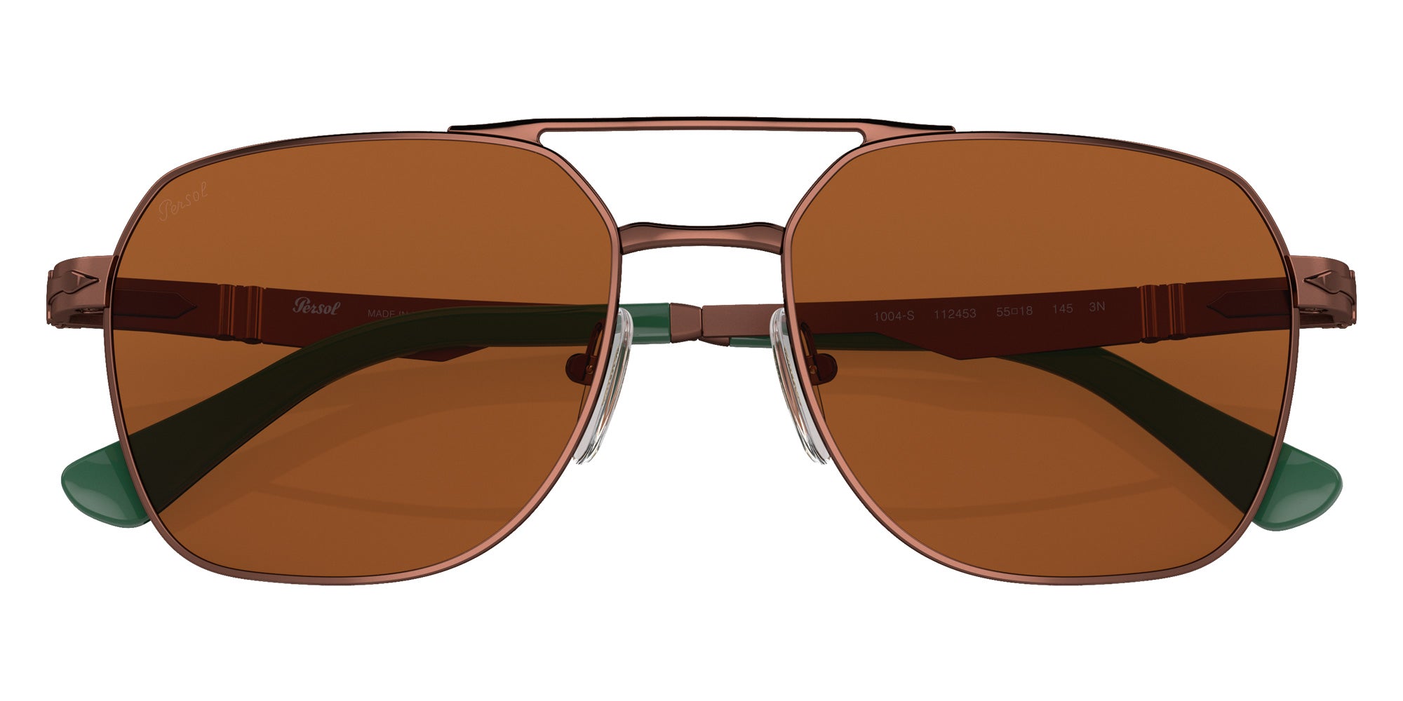 Persol PO1004S 112453 55 - Shiny Brown / Light Brown #id:po1004s112453_s:100120