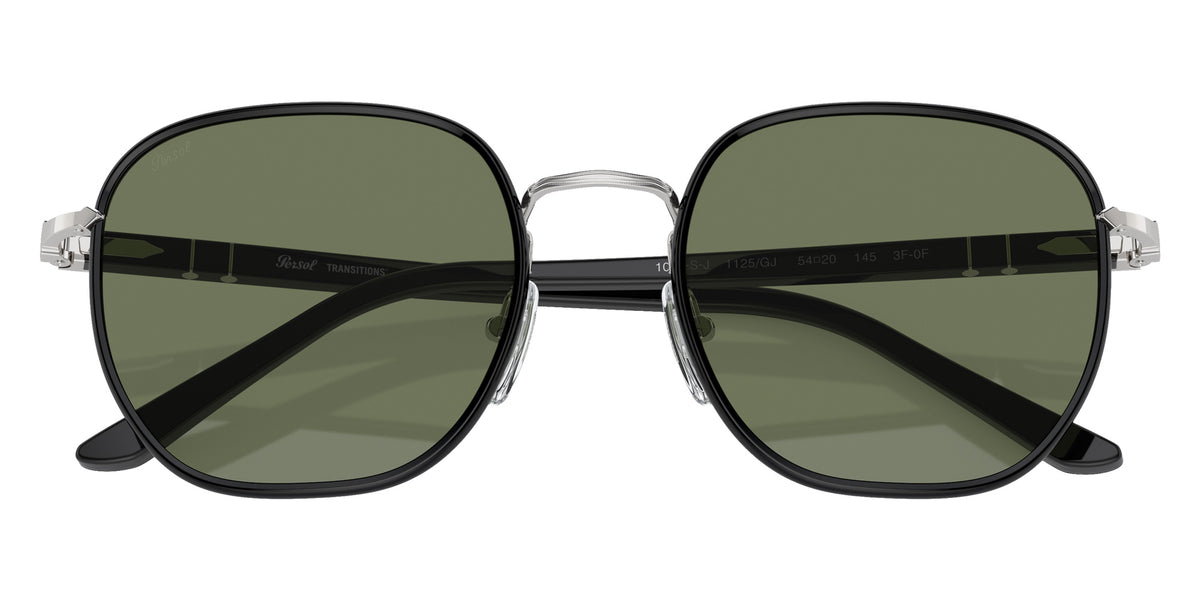 Persol PO1015SJ 1125GJ 52 - Silver/Black / Transitions 8 Green #id:po1015sj1125gj_s:100100