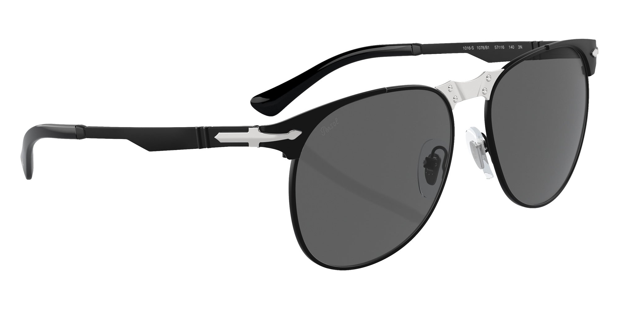 Persol PO1016S 649 Iron 1078B1 55 - Black / Dark Gray #id:po1016s1078b1_s:100120