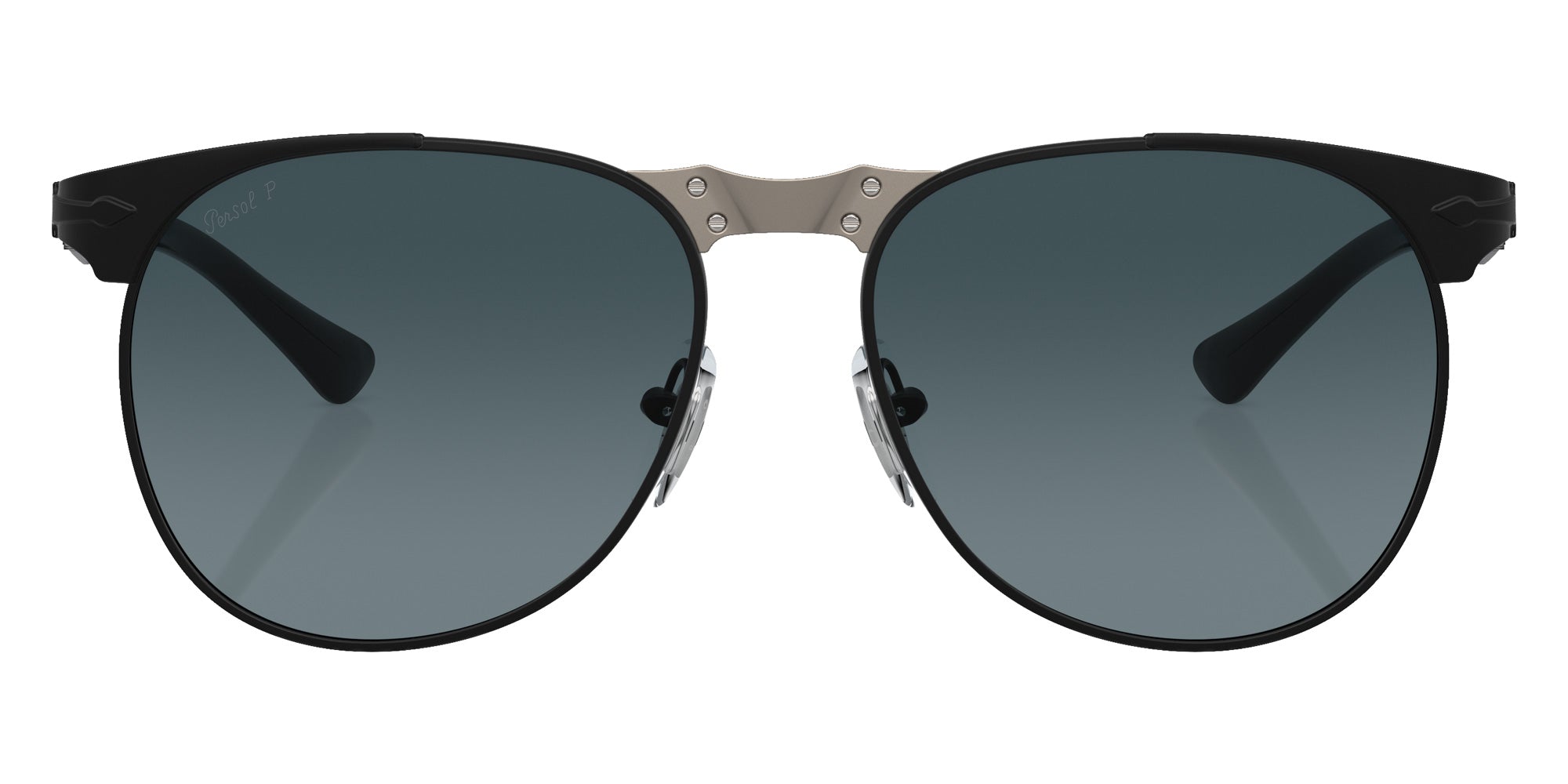 Persol PO1016S 649 Iron 1130S3 57 - Black / Polarized Gradient Dark Blue #id:po1016s1130s3_s:104100
