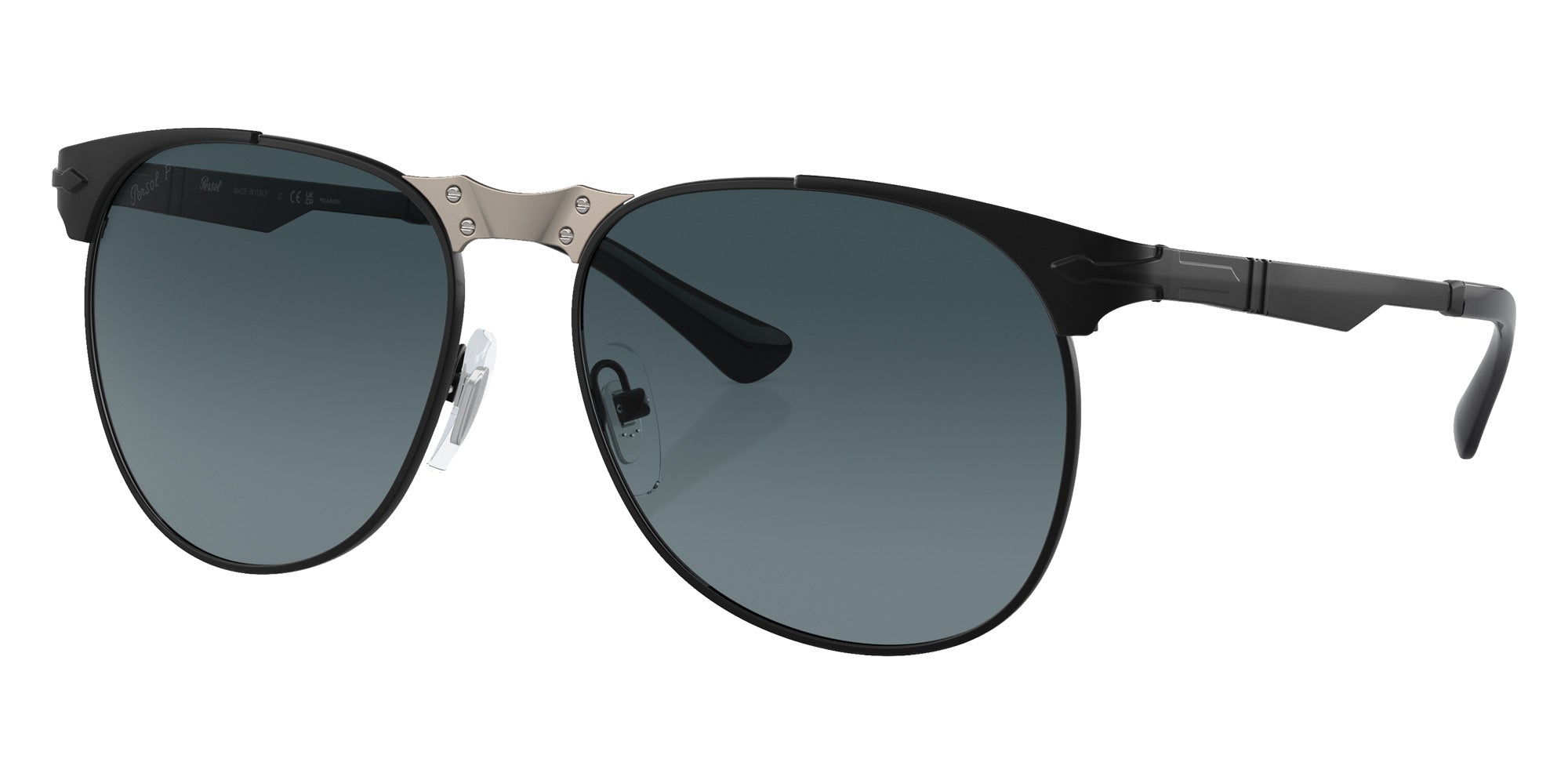Persol PO1016S 649 Iron 1130S3 57 - Black / Polarized Gradient Dark Blue #id:po1016s1130s3_s:104105