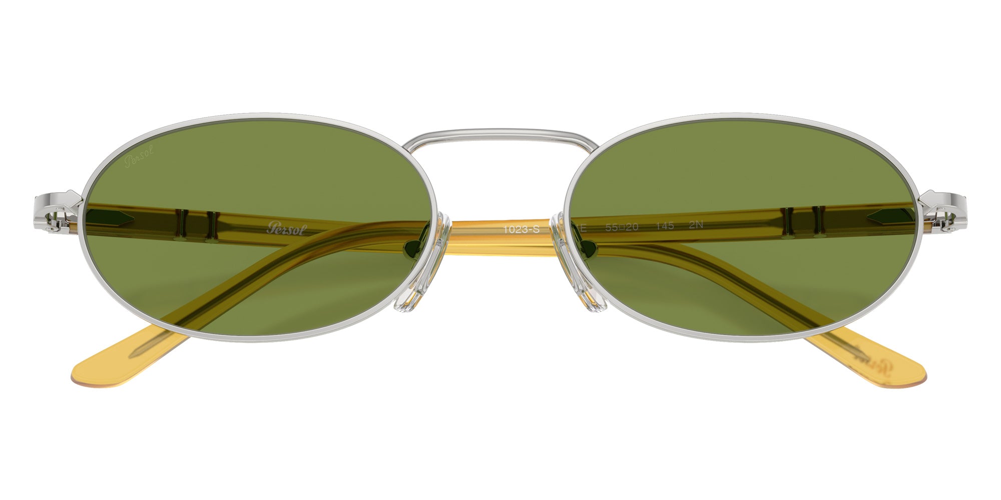 Persol PO1023S 518/4E 55 - Silver / Green #id:po1023s5184e_s:110125