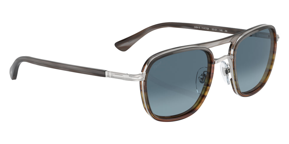 Persol PO2484S 1147Q8 50 - Striped Gray / Blue Gradient #id:po2484s1147q8_s:110120