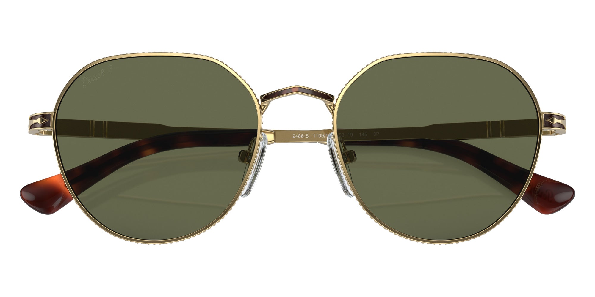Persol PO2486S 110958 51 - Gold/Havana / Green Polarized #id:po2486s110958_s:100125