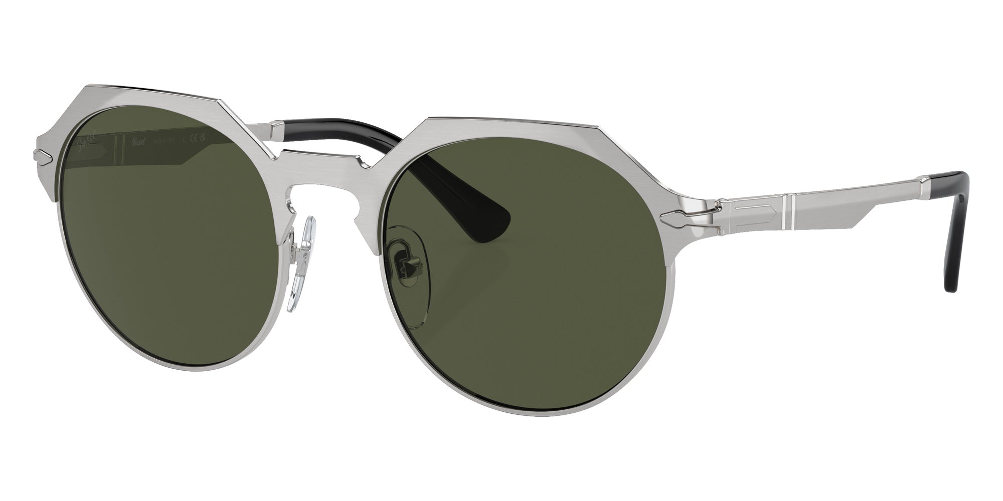 Persol PO2488S 111431 48 - Brushed Silver / Green #id:po2488s111431_s:100105