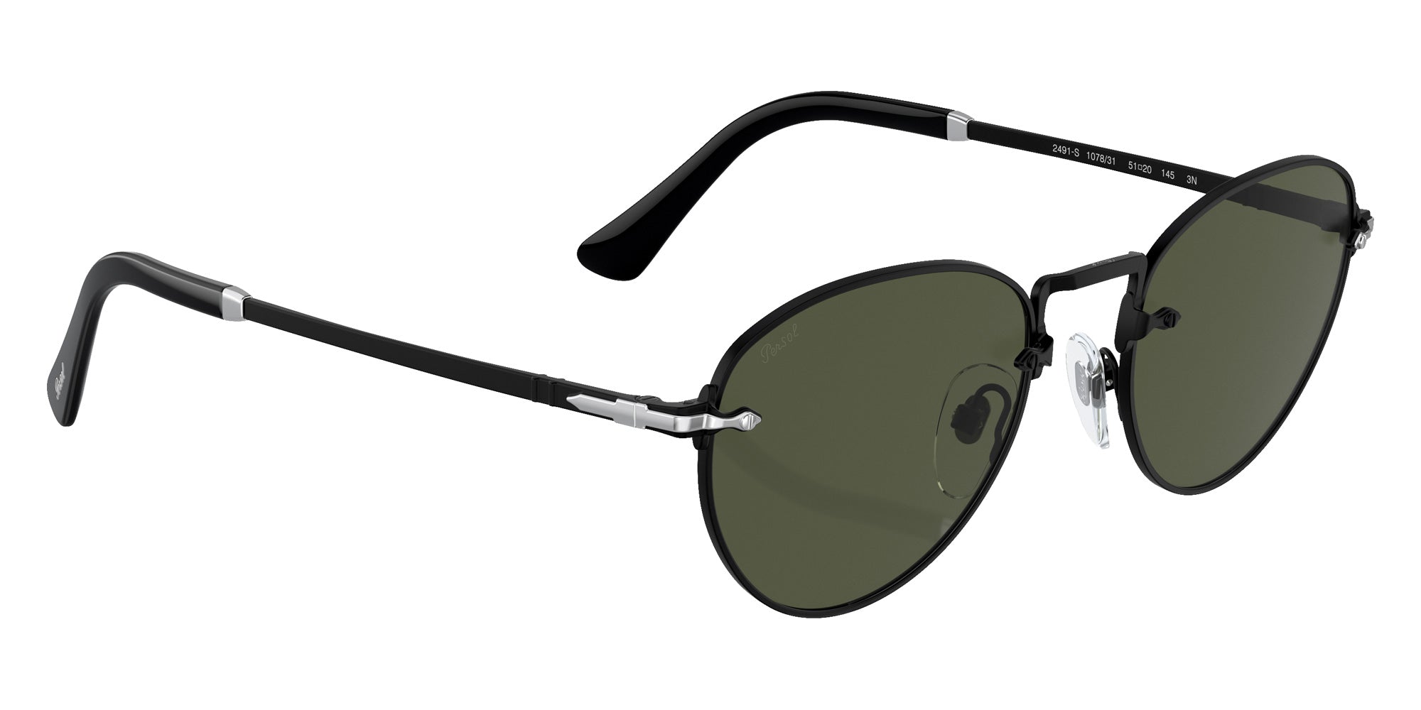 Persol PO2491S 107831 49 - Black / Green #id:po2491s107831_s:100120