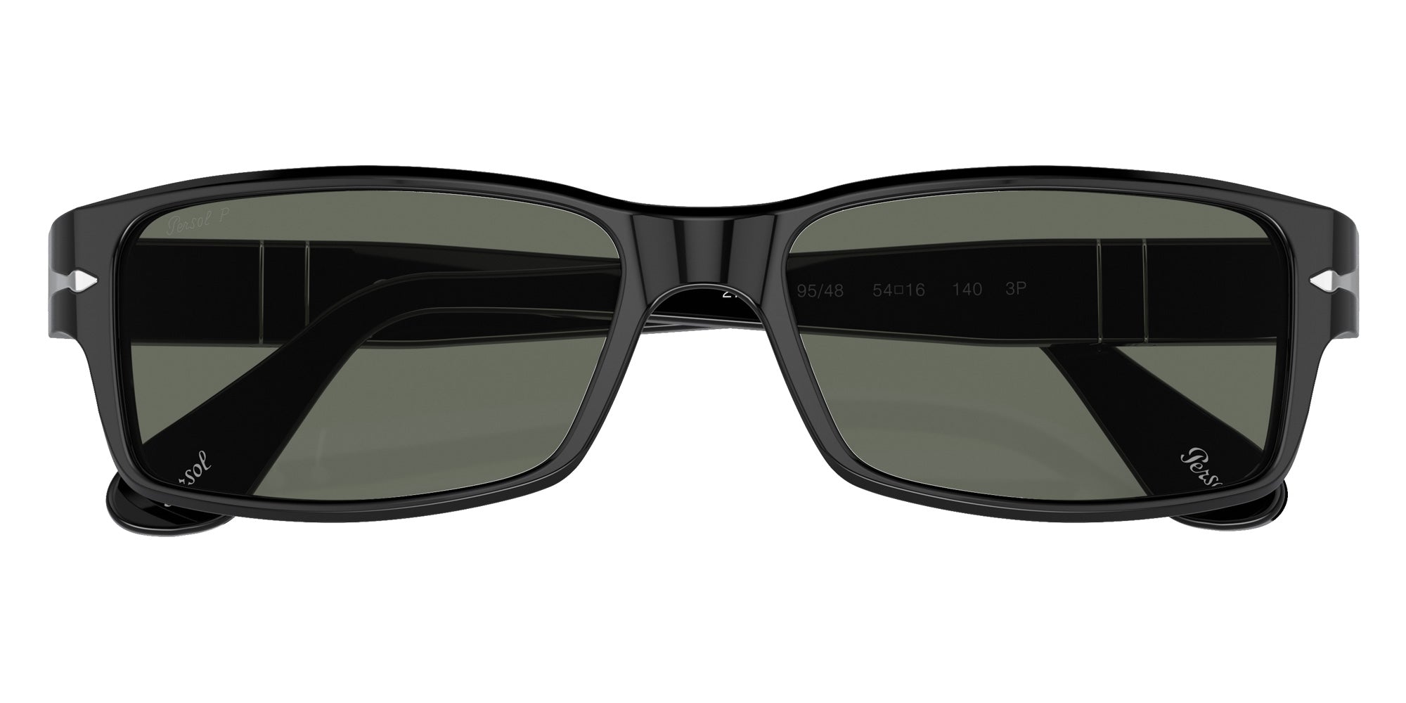 Persol PO2747S 95/48 57 - Black / Green Polarized #id:po2747s9548_s:100120