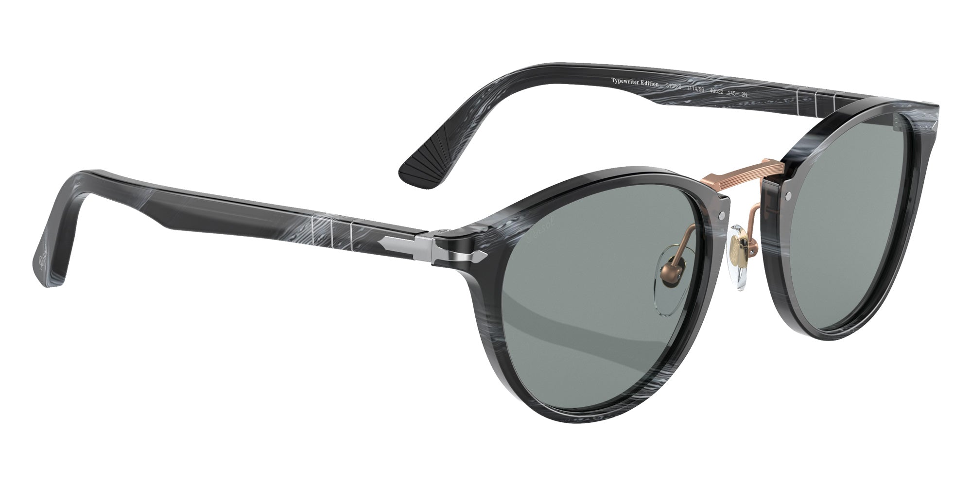 Persol PO3108S 111456 49 - Black / Blue #id:po3108s111456_s:100120