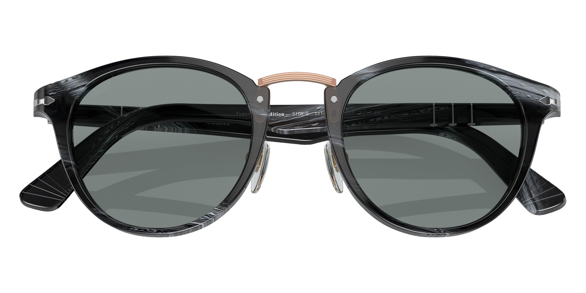 Persol PO3108S 111456 49 - Black / Blue #id:po3108s111456_s:100125