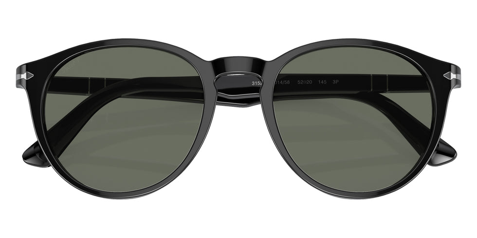 Persol PO3152S 901458 52 - Black / Green Polarized #id:po3152s901458_s:100120