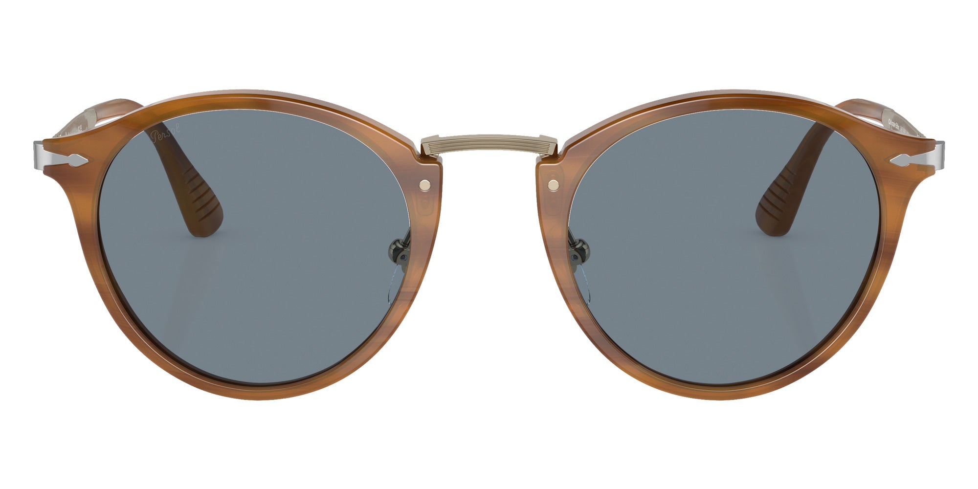 Persol PO3166S ��� Calligrapher 960/56 51 - Striped Brown / Light Blue #id:po3166s96056_s:108100