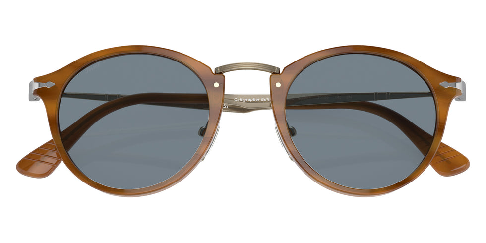 Persol PO3166S ��� Calligrapher 960/56 51 - Striped Brown / Light Blue #id:po3166s96056_s:108120