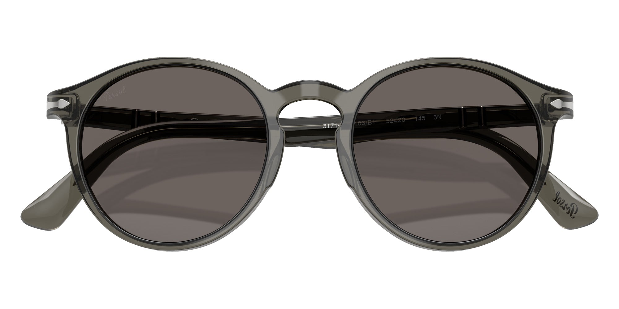 Persol PO3171S 1103B1 52 - Taupe Gray Transparent / Dark Gray #id:po3171s1103b1_s:100125