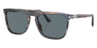 Persol PO3225S 11553R 56 - Striped Blue / Dark Blue Polarized + AR #id:po3225s11553r_s:100105
